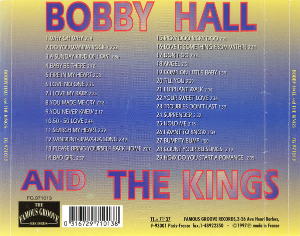Bobby Hall (5) And The Kings (13) : Bobby Hall And The Kings (CD, Comp)