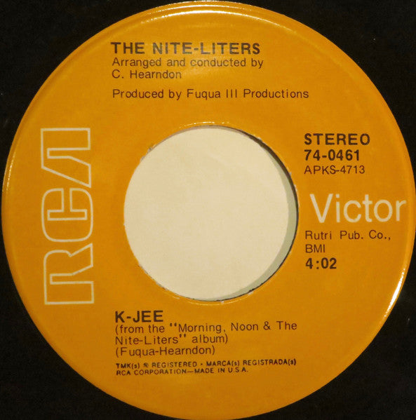 The Nite-Liters : K-Jee / Tanga Boo Gonk (7", Single, Ind)
