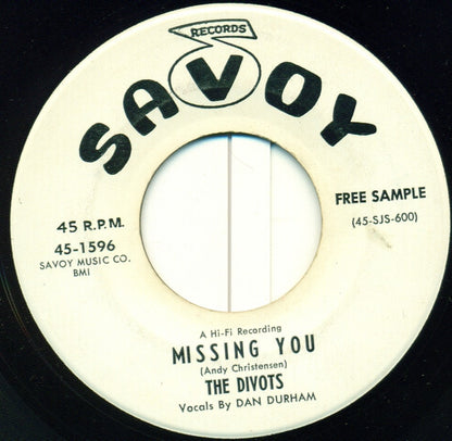 The Divots : Missing You / Diddy-Wah-Diddy  (7", Promo)