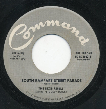 The Dixie Rebels : South Rampart Street Parade / Basin Street Blues (7", Promo)