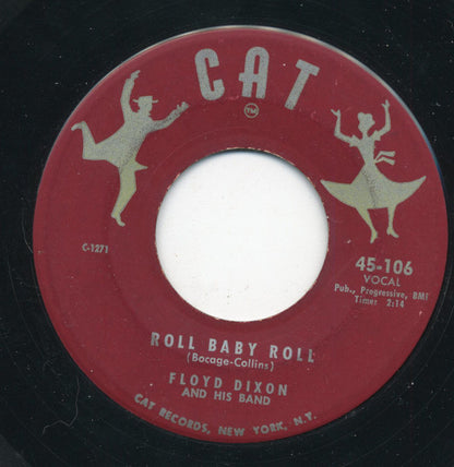 Floyd Dixon And His Band : Moonshine / Roll Baby Roll (7", Single)