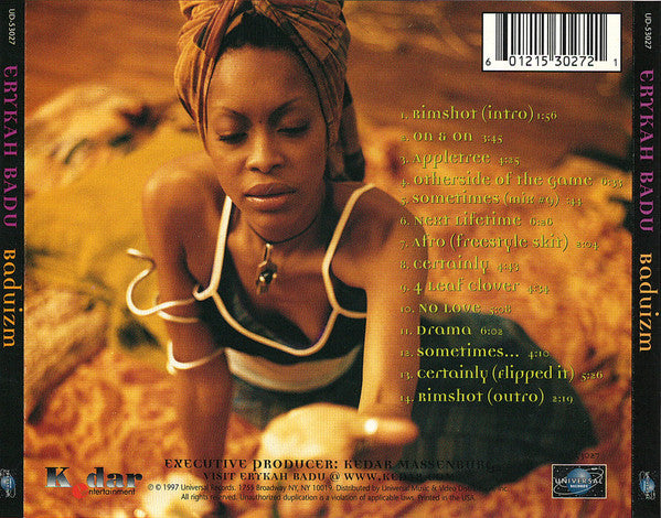 Erykah Badu : Baduizm (CD, Album, UNI)