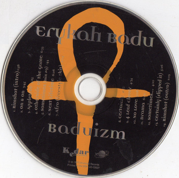 Erykah Badu : Baduizm (CD, Album, UNI)