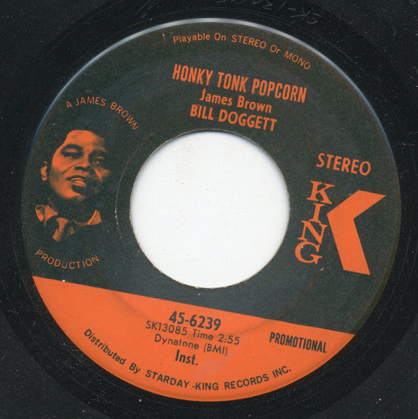 Bill Doggett : Honky Tonk Popcorn (7", Single, Promo)