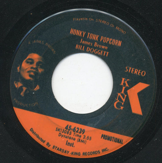 Bill Doggett : Honky Tonk Popcorn (7", Single, Promo)