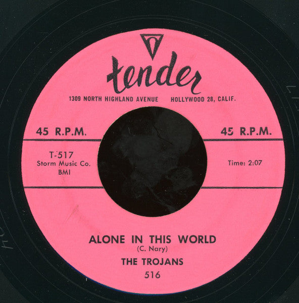 The Five Trojans : Alone In This World (7")