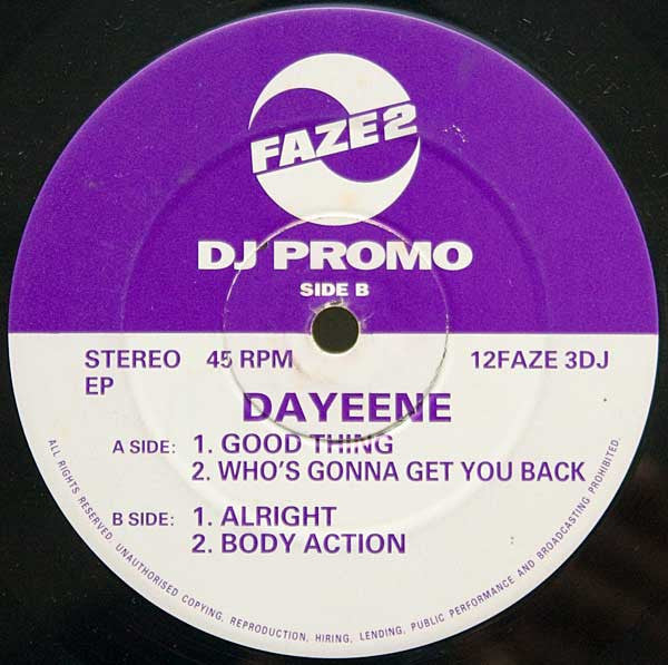 DaYeene : EP (12", EP, Comp, Promo)