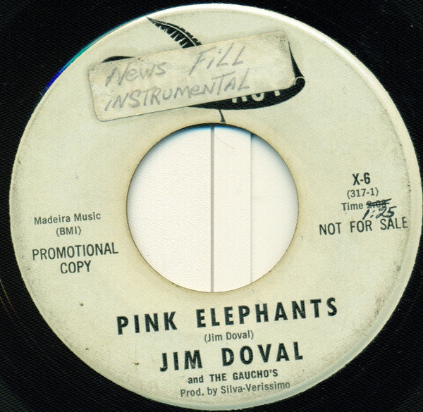 Jim Doval & The Gauchos : Beattle Rule / Pink Elephants (7", Single, Promo)