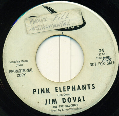 Jim Doval & The Gauchos : Beattle Rule / Pink Elephants (7", Single, Promo)