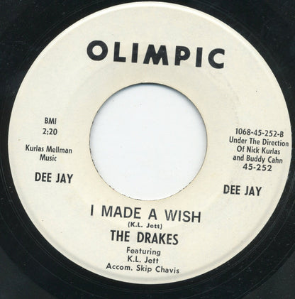 The Drakes (4) : Ole King Cole / I Made A Wish (7", Single, Promo)