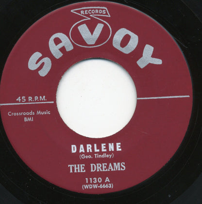 The Dreams (6) : Darlene / A Letter To My Girl (7", Single, RE)