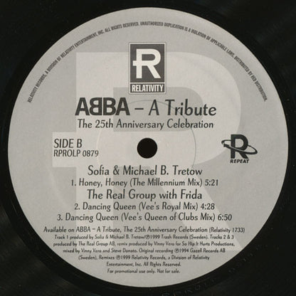 The Real Group With Frida / Sofia Tretow & Michael B. Tretow : ABBA – A Tribute (The 25th Anniversary Celebration) (12", Promo)