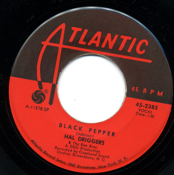Hal Driggers & The Key Bros. : Brown Baggin (Barefoot) / Black Pepper (7", Single, SP)