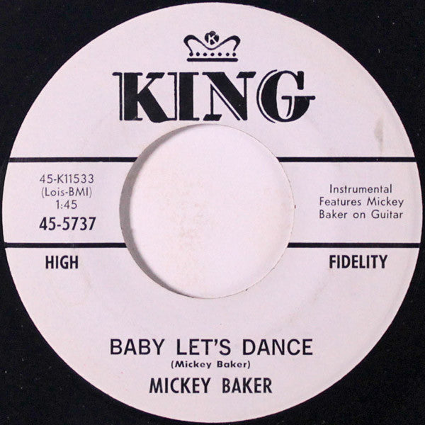 Mickey Baker : Baby Let's Dance / Oh Yeah, Ah, Ah (7", Promo)