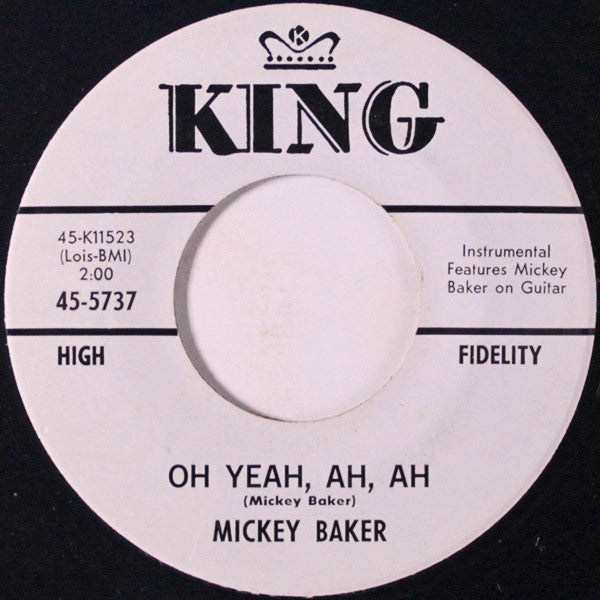 Mickey Baker : Baby Let's Dance / Oh Yeah, Ah, Ah (7", Promo)