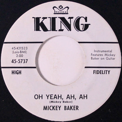 Mickey Baker : Baby Let's Dance / Oh Yeah, Ah, Ah (7", Promo)