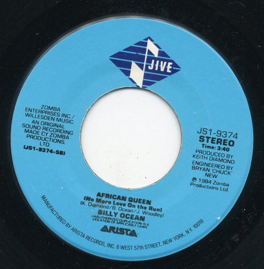 Billy Ocean : Mystery Lady (7", Single, Spe)