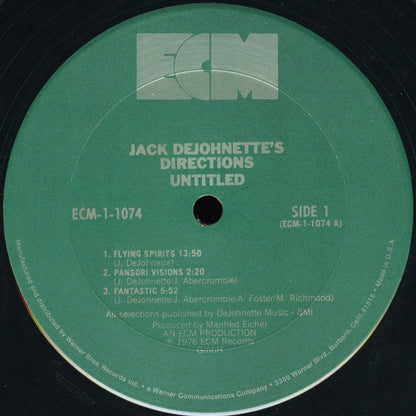Jack DeJohnette's Directions : Untitled (LP, Album)