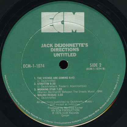 Jack DeJohnette's Directions : Untitled (LP, Album)