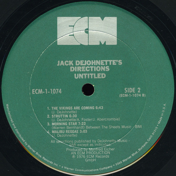 Jack DeJohnette's Directions : Untitled (LP, Album)
