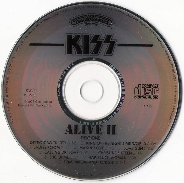 Kiss : Alive II (2xCD, Album, Club, RE)