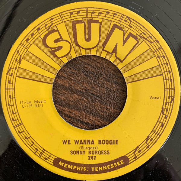 Sonny Burgess : Red Headed Woman / We Wanna Boogie (7", Single, Styrene)