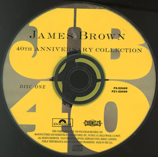 James Brown : 40th Anniversary Collection (2xCD, Comp, Club, RM, CRC)