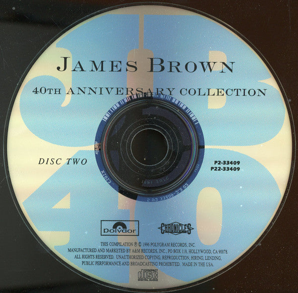 James Brown : 40th Anniversary Collection (2xCD, Comp, Club, RM, CRC)