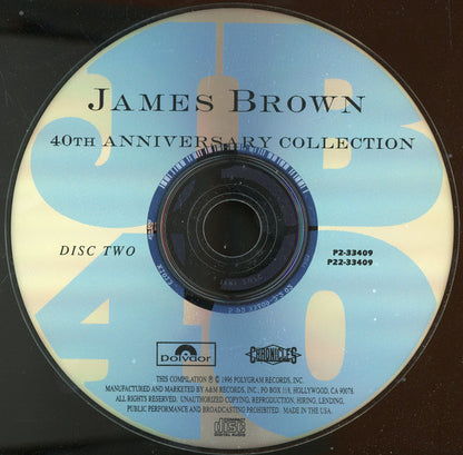 James Brown : 40th Anniversary Collection (2xCD, Comp, Club, RM, CRC)