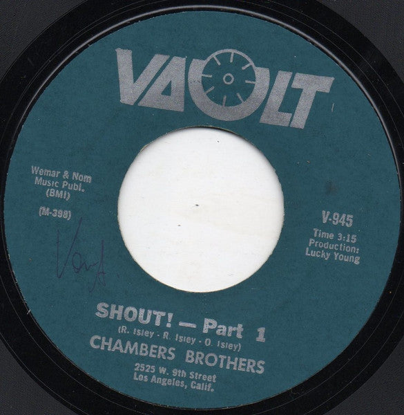 The Chambers Brothers : Shout! (7", Single, Styrene)
