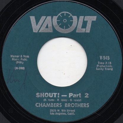 The Chambers Brothers : Shout! (7", Single, Styrene)