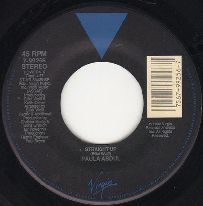 Paula Abdul : Straight Up (7", Single)