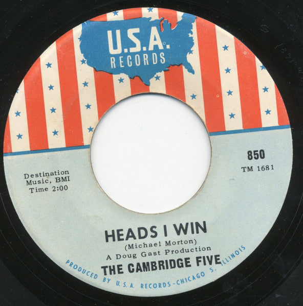 The Cambridge Five : Heads I Win / Floatin' (7", Single)