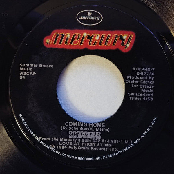 Scorpions : Rock You Like A Hurricane (7", Single, Styrene, 54 )
