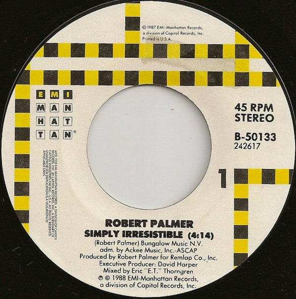 Robert Palmer : Simply Irresistible (7", Single)