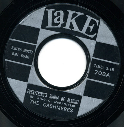 The Cashmeres (3) : Everything's Gonna Be Alright / Four Lonely Nights (7", Single, Styrene)