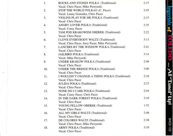 The Imperials Of Toledo : All "Tuned" Up! (CD)