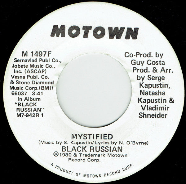Black Russian (5) : Mystified (7")