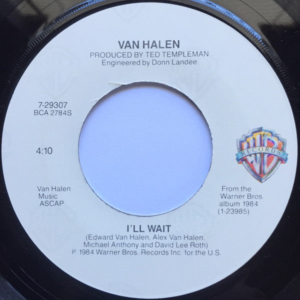 Van Halen : I'll Wait (7", Single, Jac)