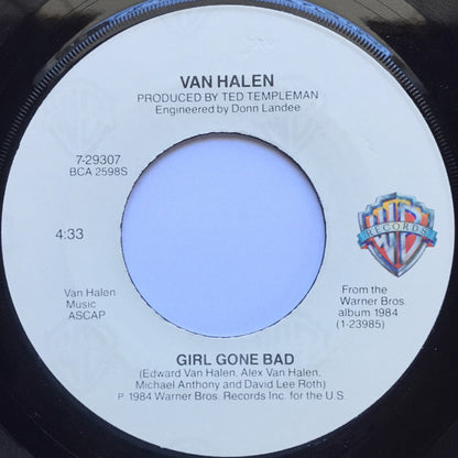 Van Halen : I'll Wait (7", Single, Jac)