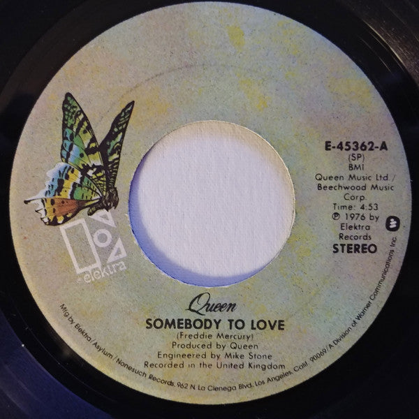 Queen : Somebody To Love (7", Single, SP)