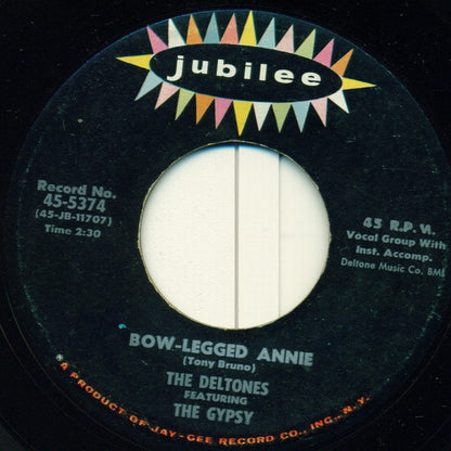 The Deltones (9) Featuring The Gypsy : Bow-Legged Annie (7", Single)