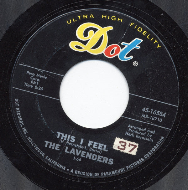 The Lavenders (2) : This I Feel / Daddy, Daddy (7", Single, Styrene)