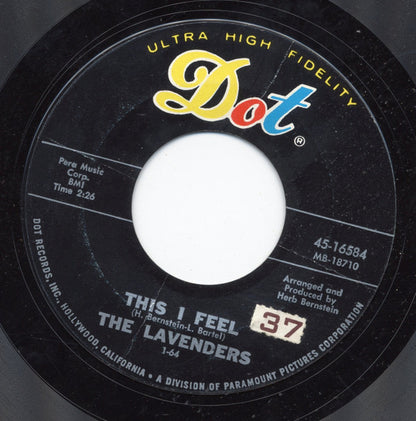 The Lavenders (2) : This I Feel / Daddy, Daddy (7", Single, Styrene)