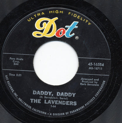 The Lavenders (2) : This I Feel / Daddy, Daddy (7", Single, Styrene)