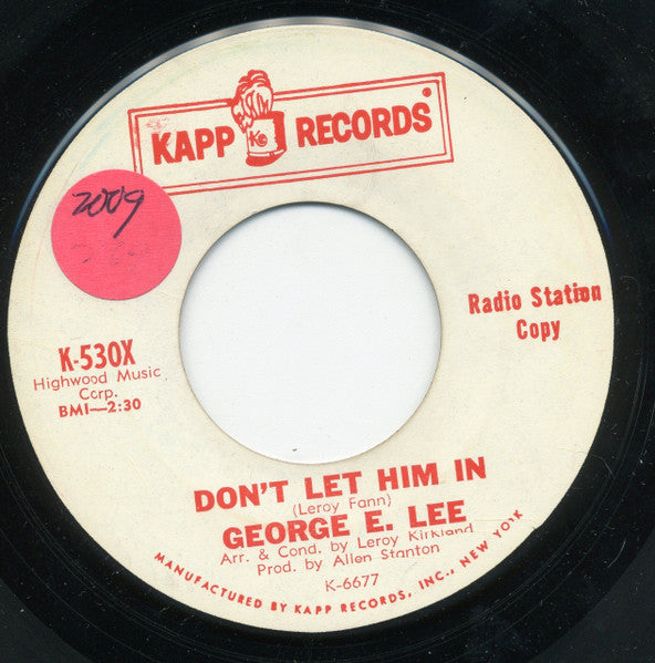 George Lee (4) : Dance What You Wanna / Don`t Let Him In (7", Single, Promo)