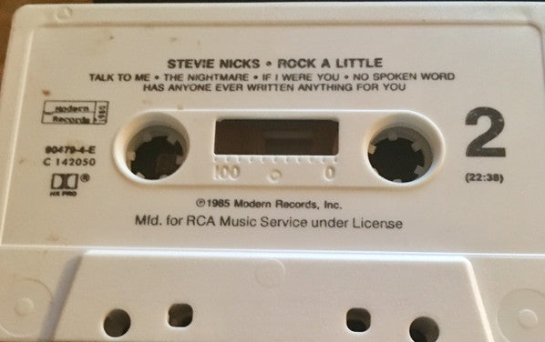 Stevie Nicks : Rock A Little (Cass, Album, Club, RCA)