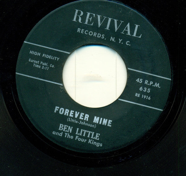 Ben Little (2) And The Four Kings (8) : Forever Mine (7", Single)