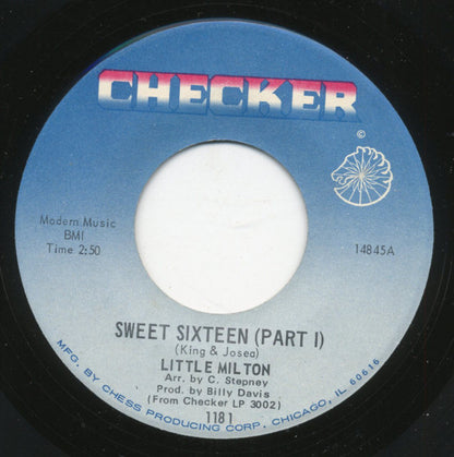 Little Milton : Sweet Sixteen (7", Single)