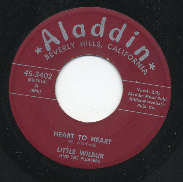 Little Wilbur And The Pleasers (3) : Heart To Heart / Alone In The Night (7", Single)